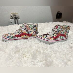 Toddler Kids Vans Size 8.5 Rainbow Cheetah - Great condition
